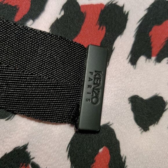 Kenzo Pink Pastel Leopard Print Belted Midi Dress size 38 FR | US Small - Picture 6 of 13